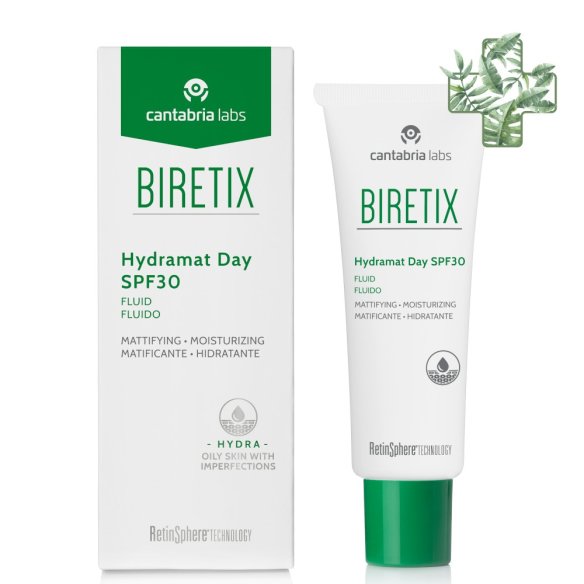 Biretix Hydramat Day SPF 30 fluido matificante hidratante 1 envase 50 ml