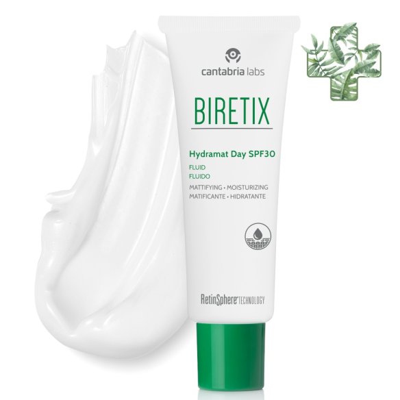 Biretix Hydramat Day SPF 30 fluido matificante hidratante 1 envase 50 ml