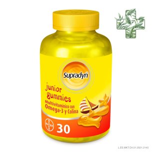 SUPRADYN JUNIOR GUMMIES CARAMELOS DE GOMA 30 U 4
