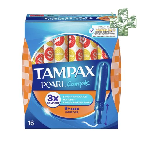 Tampax Compak Pearl Tampon 100Algodon Super Plu
