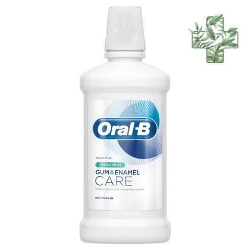 Oral-B Enjuague Bucal Encias & Esmalte Care 2 Envase 500 ml Sabor Menta Fresca