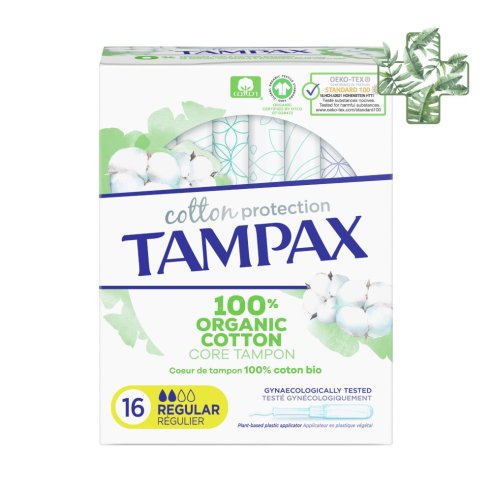 Tampax Cotton Protection Regular 16 U
