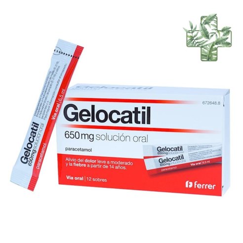 Gelocatil 650 Mg 12 Sobres Solucion Oral