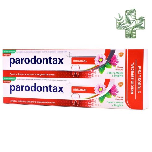 Parodontax Herbal Original 2x75 ml Sabor Mejorad