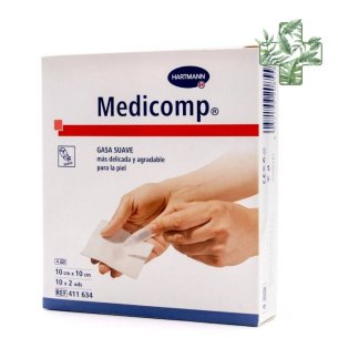 Medicomp Compresas Aposito Esteril 10 X 10 Cm 10 2