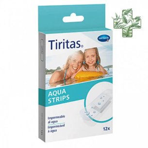 TIRITAS AQUA STRIPS APOSITO ADHESIVO 12 U