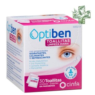 OPTIBEN TOALLITA CON LOCION LIMPIADORA HIGIENE 3
