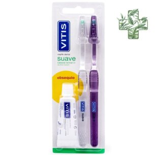 Cepillo Dental Adulto Vitis Suave Duplo