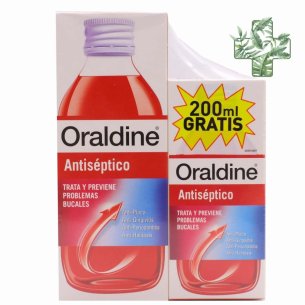 PACK ORALDINE Antiséptico 400 ml  200 ml