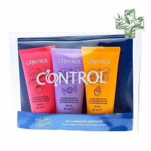 CONTROL KIT DE VIAJE 2 IN 1 MASSAJE & PLEASURE GEL 3...