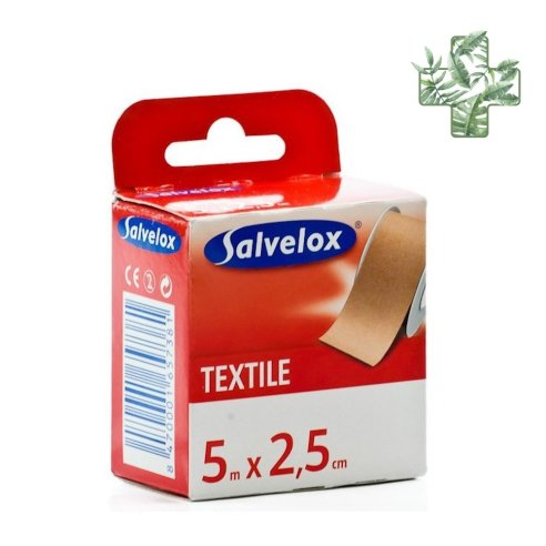 Esparadrapo Salvelox Textil Carne 5 X 2,5
