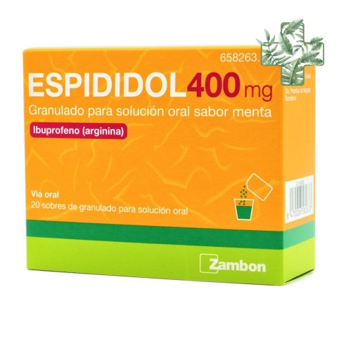 Espididol 400 Mg 20 Sobres Granulado Para Solucion Oral (Sabor Menta)