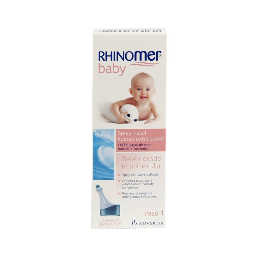 Rhinomer Baby Spray Nasal 100% Agua de Mar Fuerza 0 Extra Suave, 115 ml